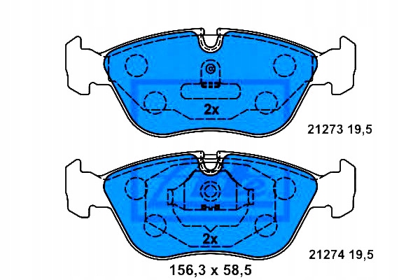 Ate Brzdové Destičky Volvo Přední C70 V70 S70 2,0-2