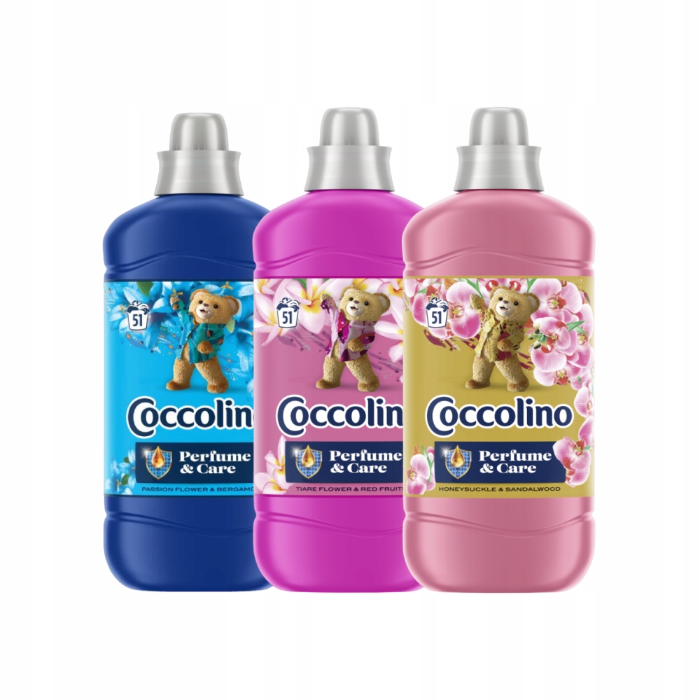 Levně Sada 3X Coccolino Perfume & Care Tekutá Aviváž MIX 1275 ML