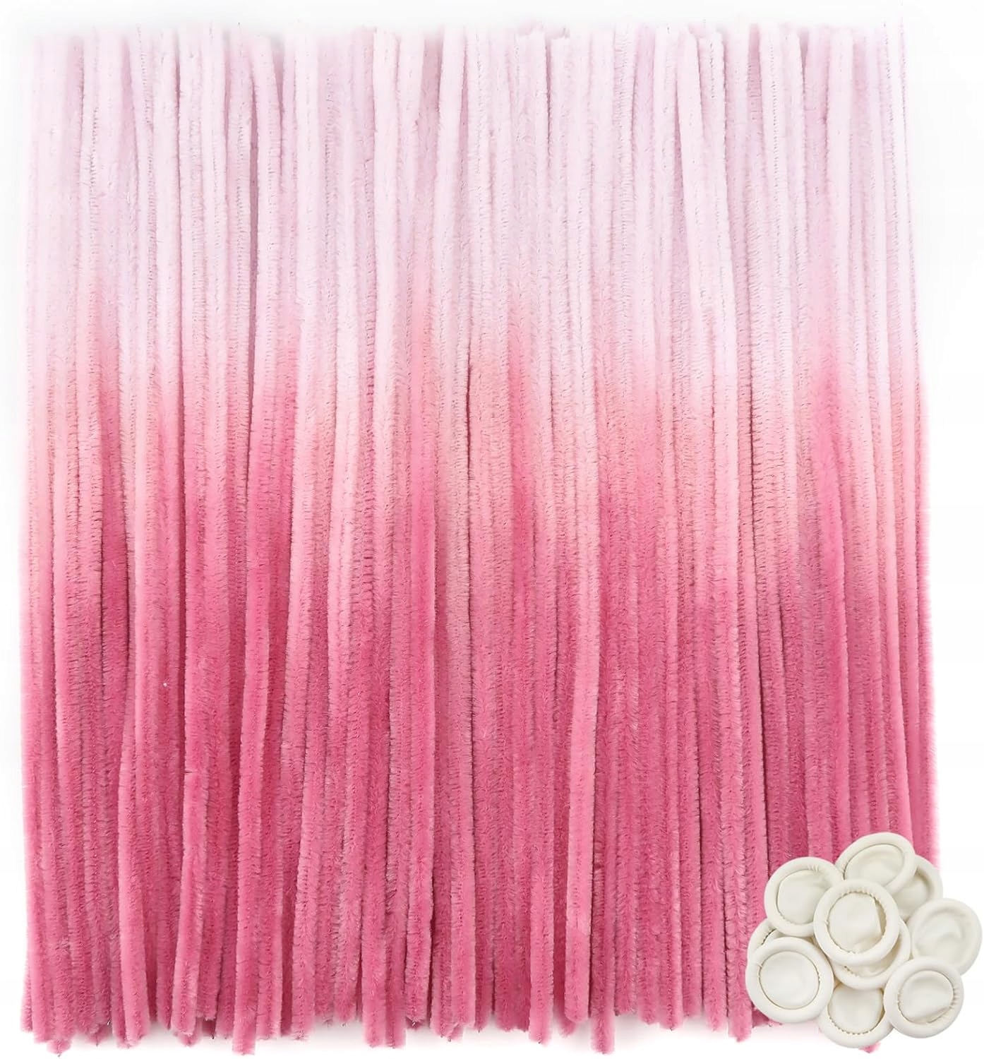Žinylkové Drátky Ombre Růžové Sada 100 Ks 30 CM Diy