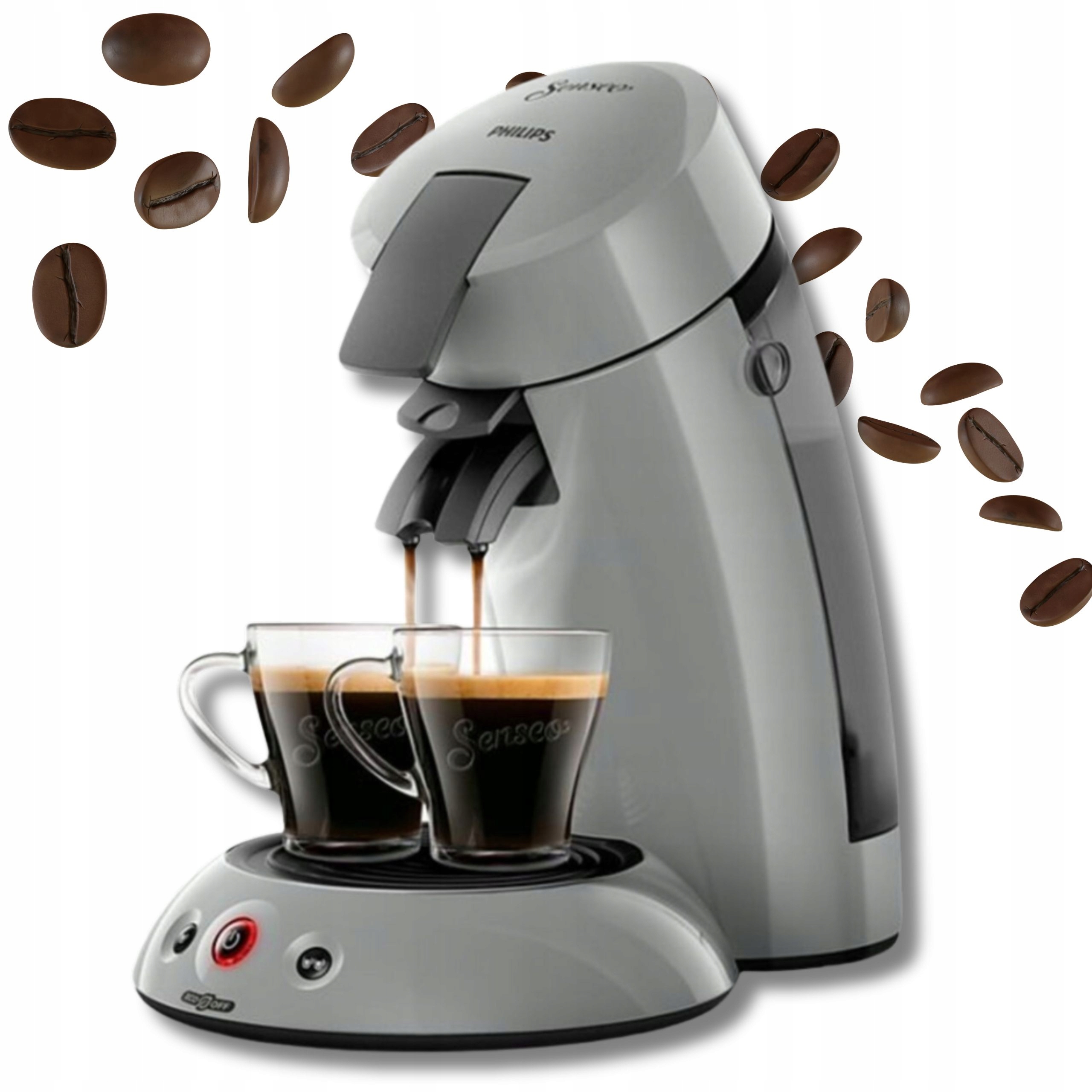 Tlakový Kávovar Senseo Sáčky Philips HD7806 1 bar Šedý