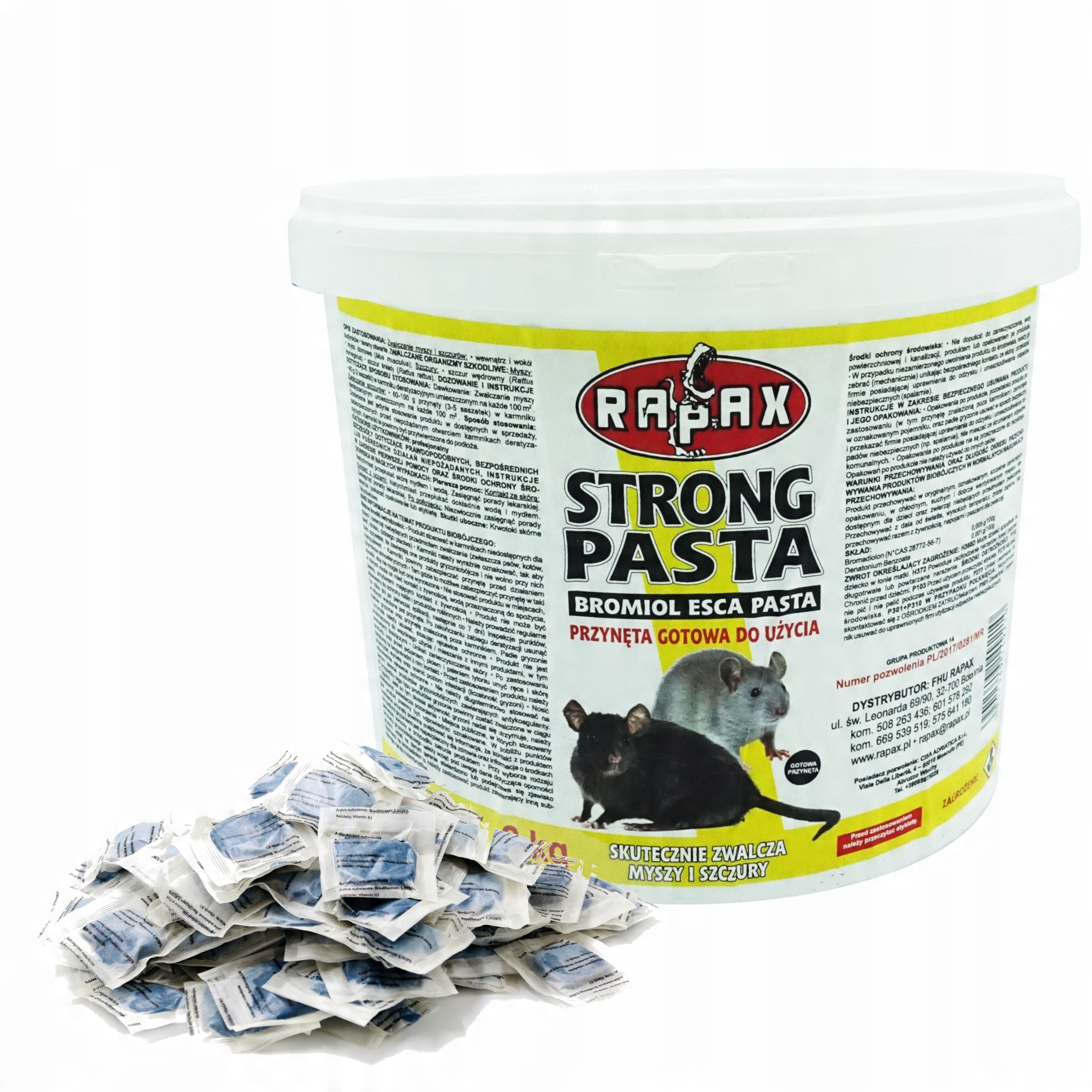 

Rapax 2KG Trutka Na Szczury Na Myszy Pasta Pułapka