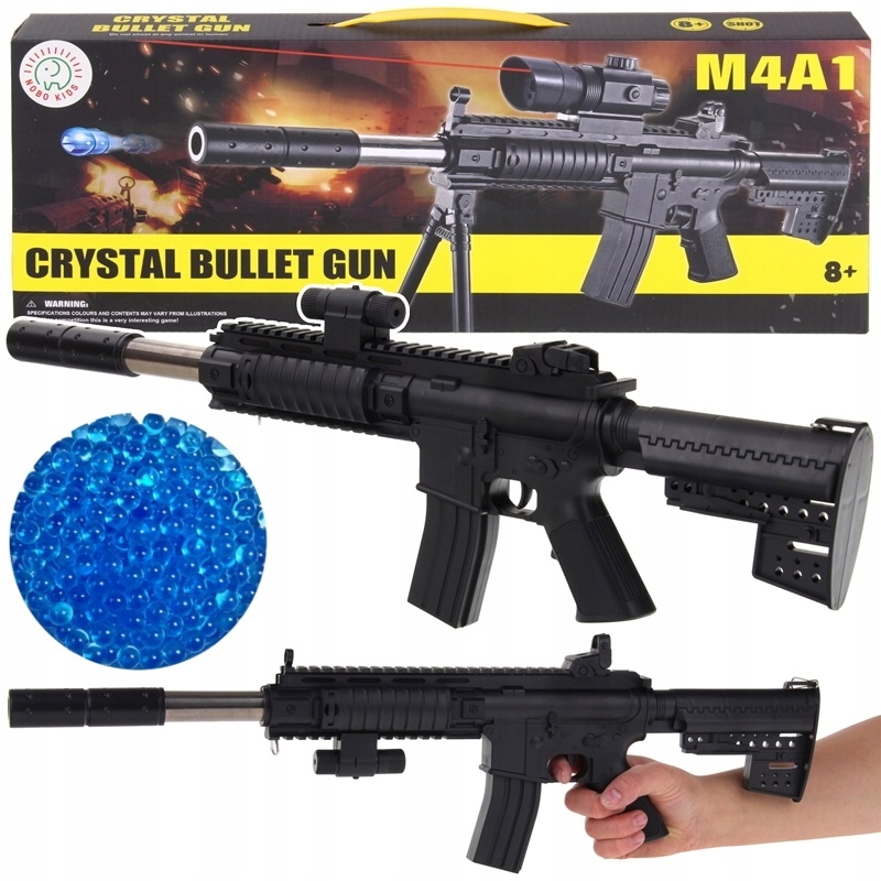 

Karabin Automat Pistolet Kulki Żelowe z Laserem