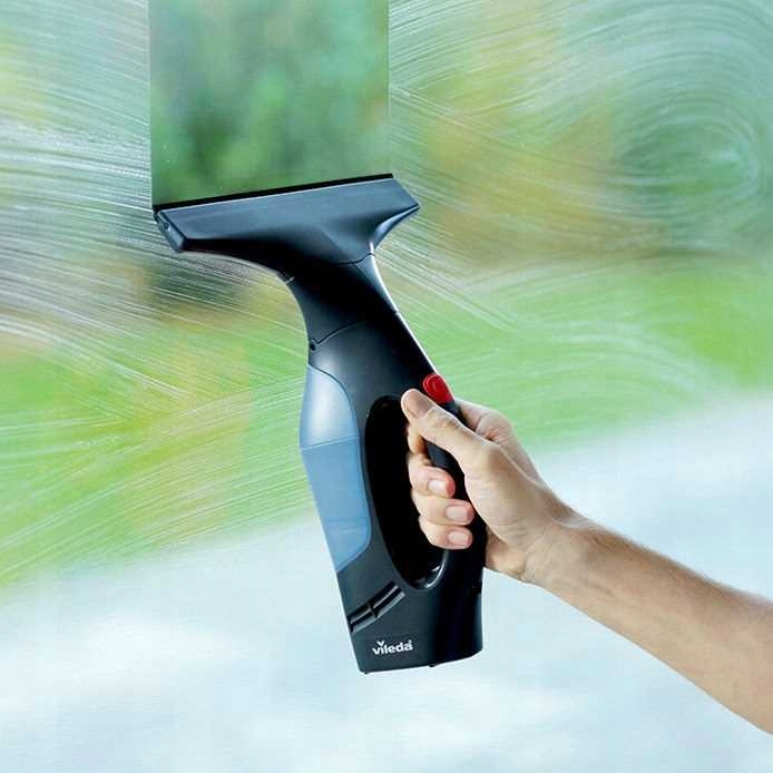 Elektryczna ściągaczka do okien Vileda Windomatic Power SET 27cm + myjka Zbiornik wody brudnej 100 ml