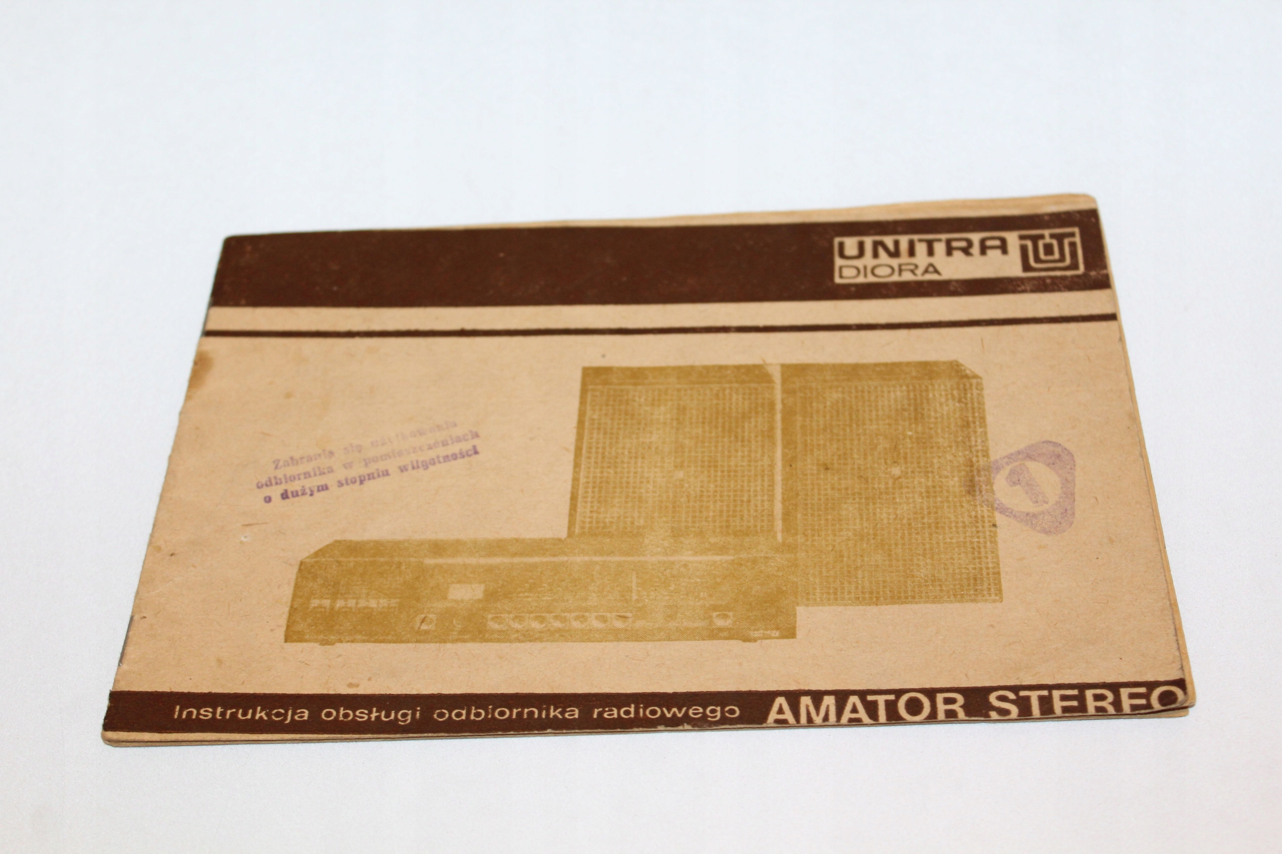 ODBIORNIK RADIOWY AMATOR UNITRA DIORA INSTRUKCJA OBSŁUGI