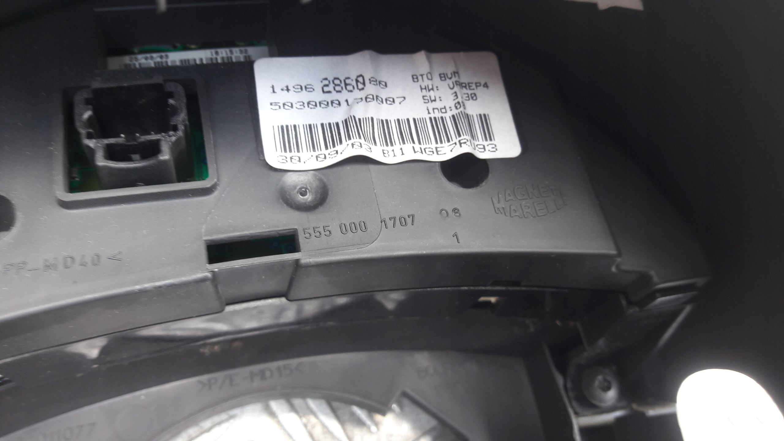 FIAT ULYSSE II 2.0 JTD dials clock 1496286080