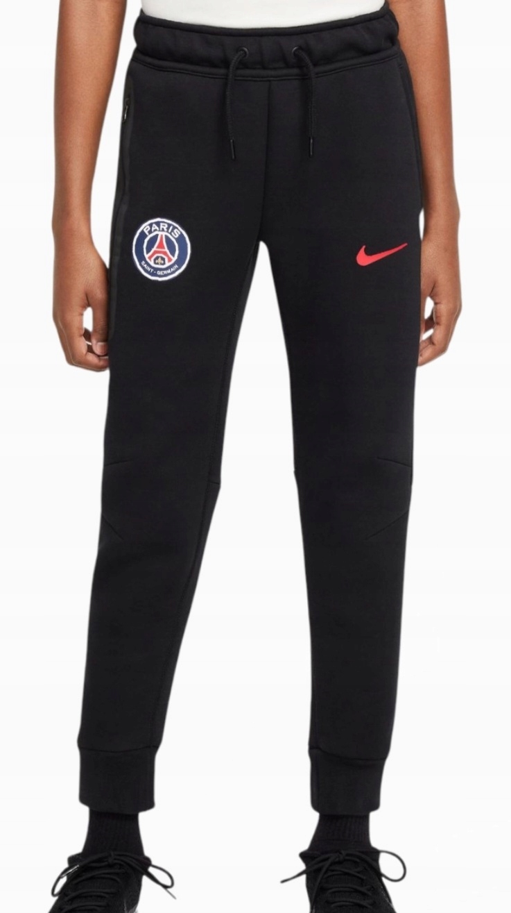 Spodnie Nike Psg 24/25 Tech Fleece Junior Czarny Rozmiar XL(158-170CM)