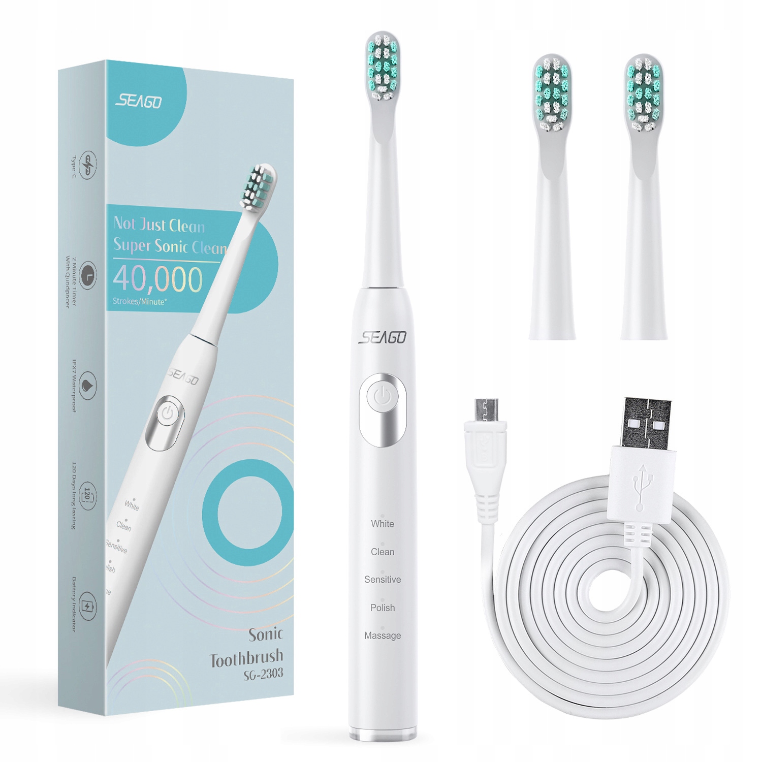 

Szczoteczka Elektryczna Do Zębów Soniczna SG-2303
