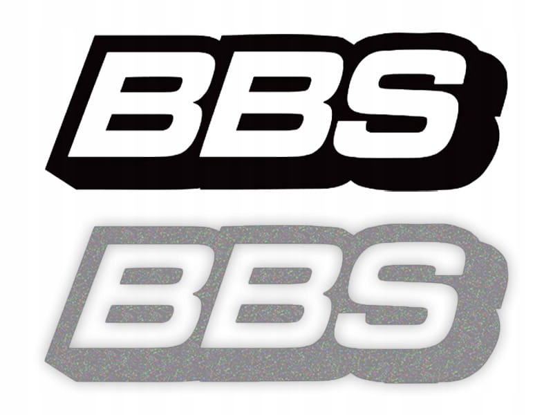 BBS - Naklejka na samochód na auto - ODBLASKOWA| HOLOGRAM