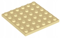 

Lego 3958 płytka 6x6 piaskowy tan 5 szt Nowy