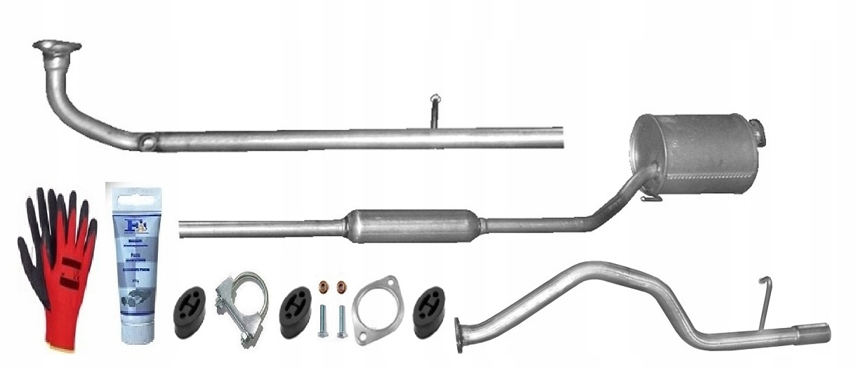 Daihatsu Sirion 1.0 12V 43 kW (2002-2005) Výfukový SYSTÉM+bonus