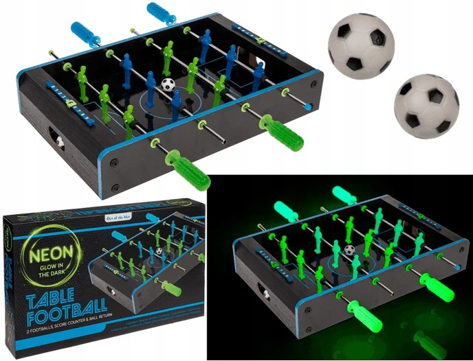 Neonowe Świecące Piłkarzyki Gra Sprawnościowa Dla Dzieci, Football