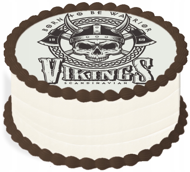 Levně oplatek na dort 20 cm Vikingové