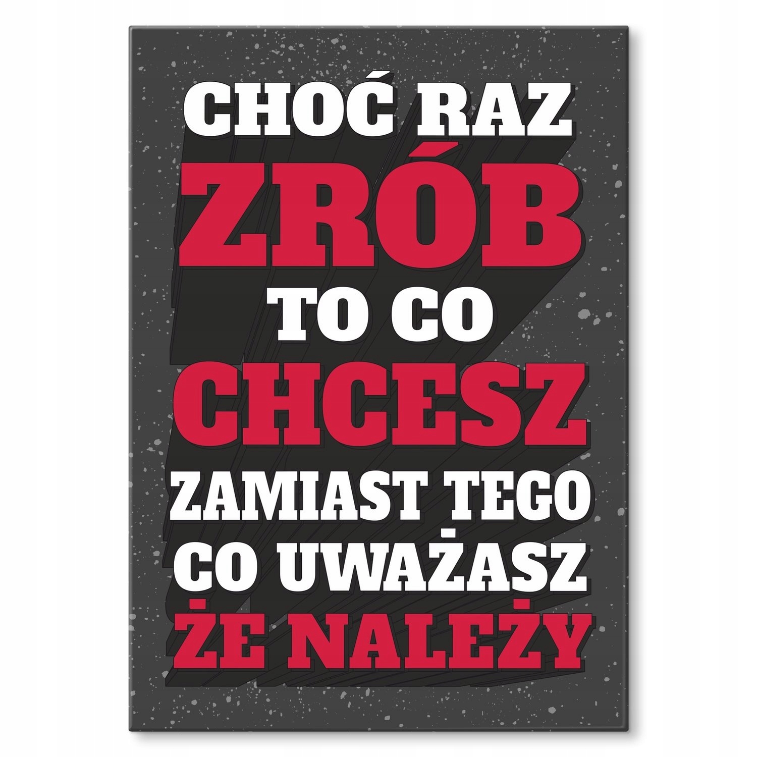 Kovový plakát Udělejte to, co chcete Dárek 42 x 59 cm