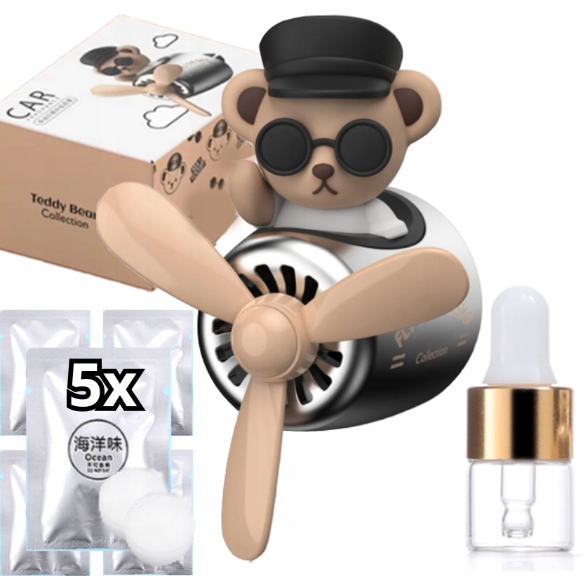 Miś Pilot Zapach Perfumy Dekoracja Samochodu Bear