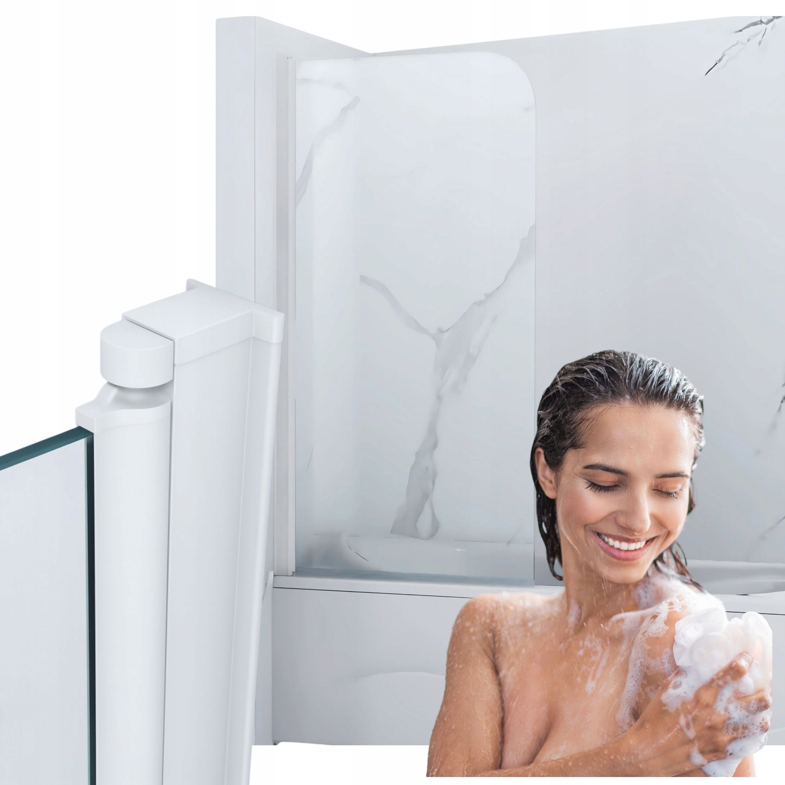 Paraván Marion, 1-křídlá, 70x140, posuvná, bílá