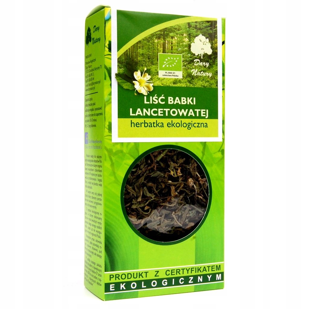 

Babka lancetowata liść Bio 25g Dary Natury