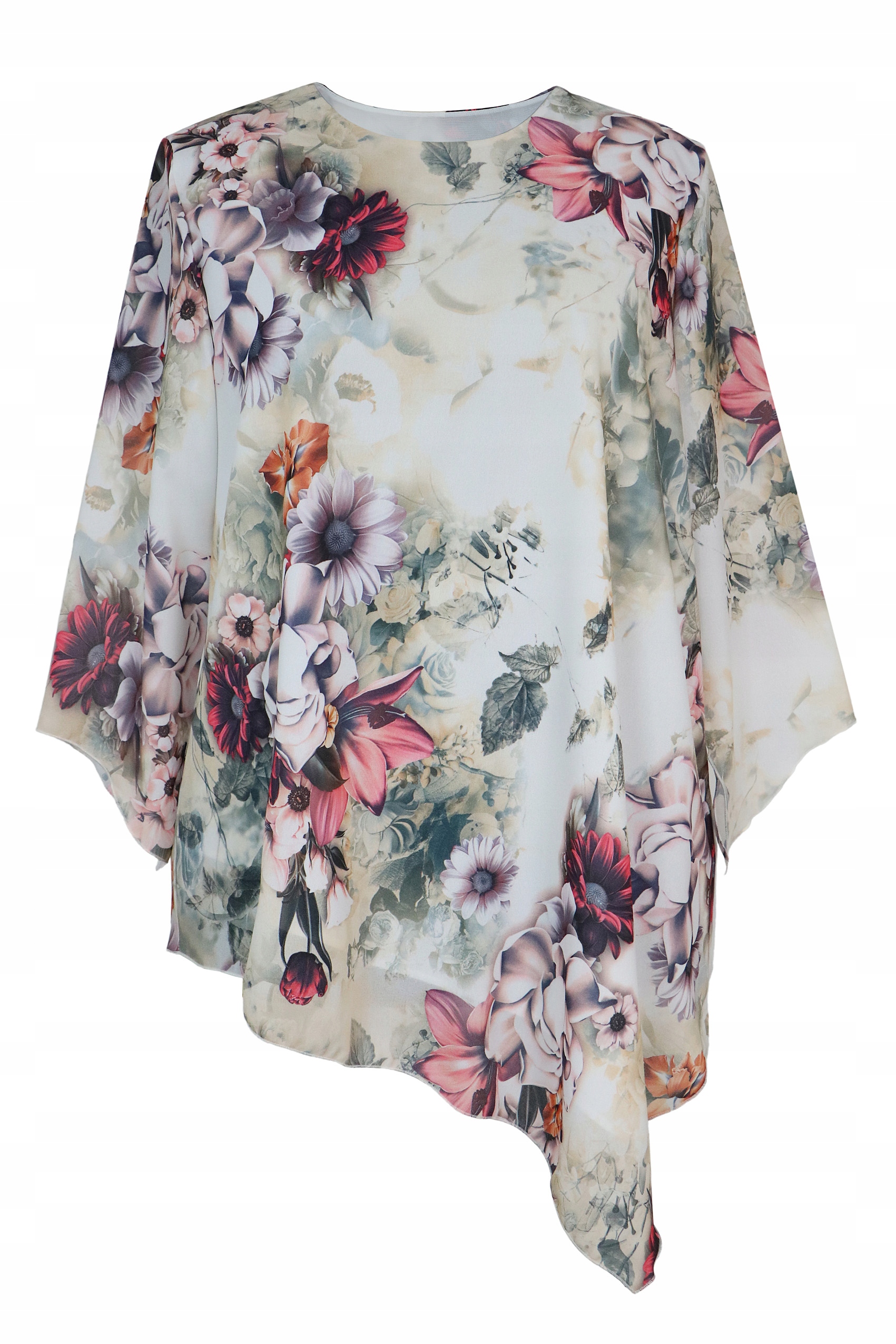 

bluzka Tunika wesele jasna 4XL 56