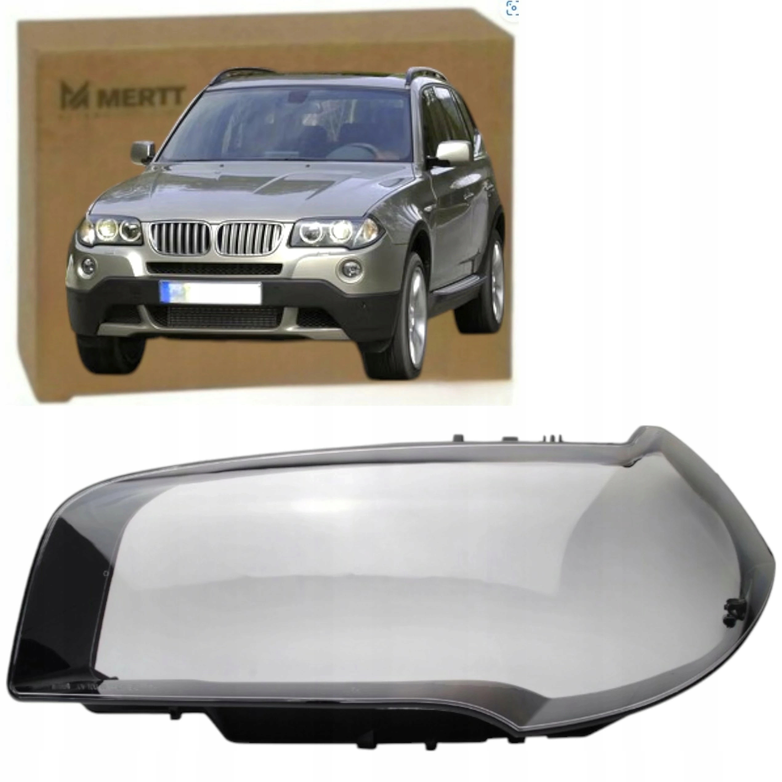 Bmw X3 E83 2004-2010 Klosz sklo Předního světlometu Levé