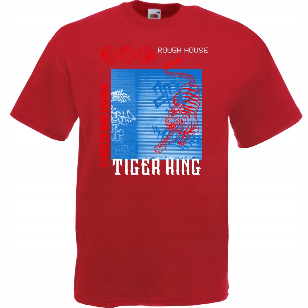 

Koszulka tiger king tygrys L ceglana czerwona