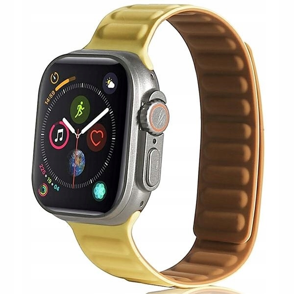 Beline řemínek Apple Watch Magnetic 42/44/45/49 mm žlutý