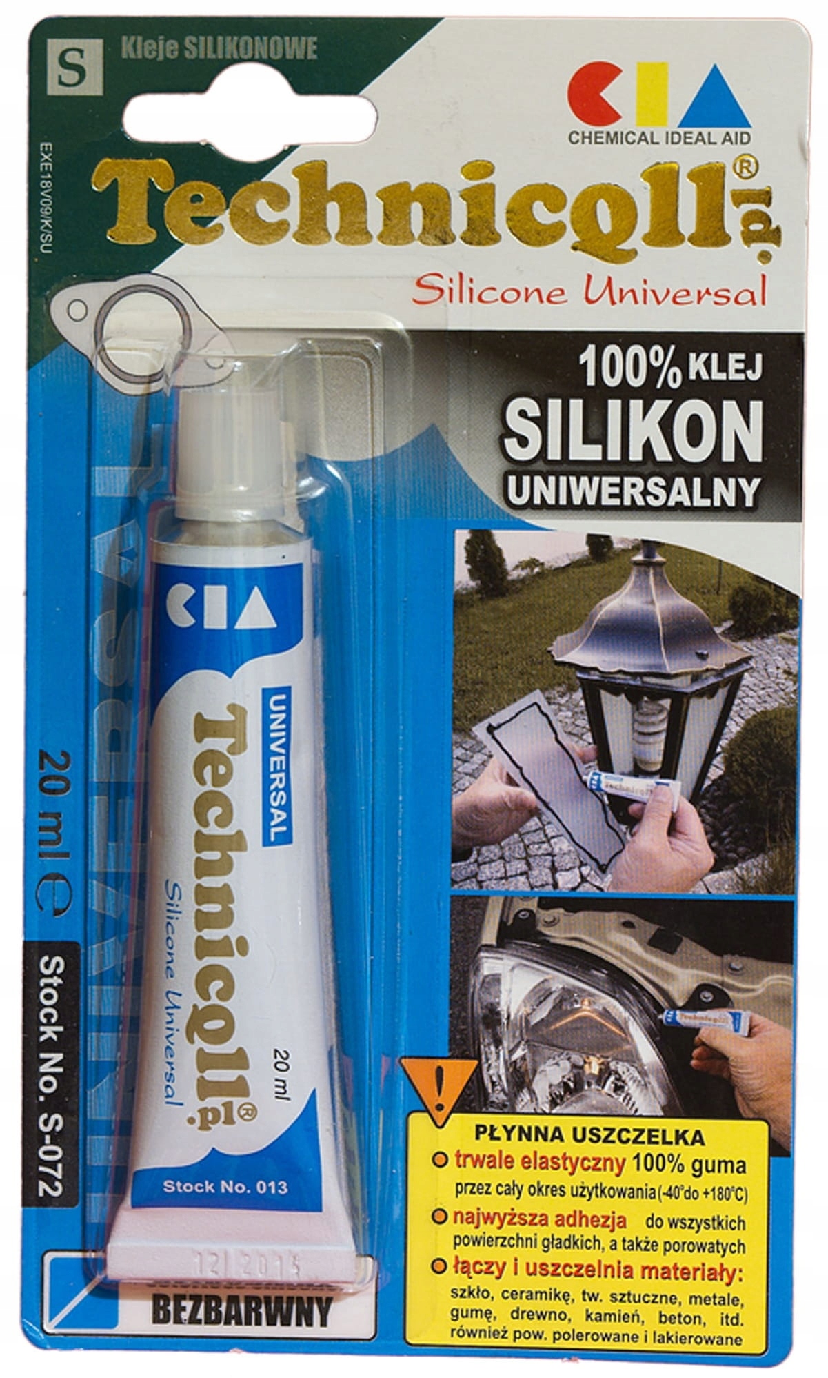 

Silikon Uniwersalny Technicql S-072 Bezbarwny 20ml