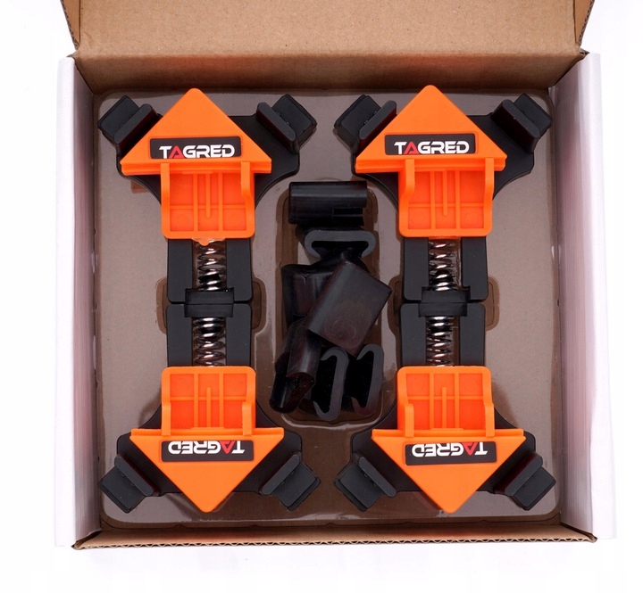 4x ZACISKI KĄTOWE NAROŻNE KLIPSY DO DREWNA ZESTAW EAN (GTIN) 5903293507957