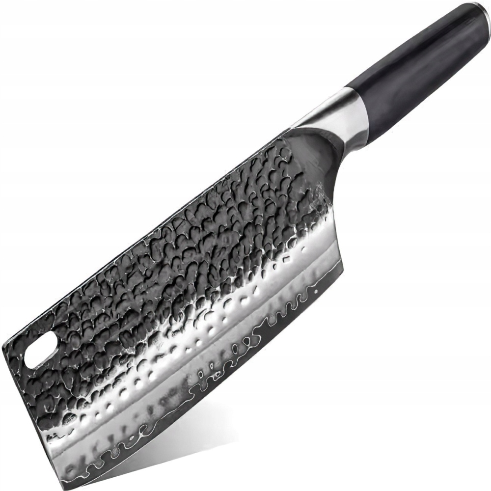 Damaškový kuchynský nôž Hagane Cleaver/Čierna KP-38019