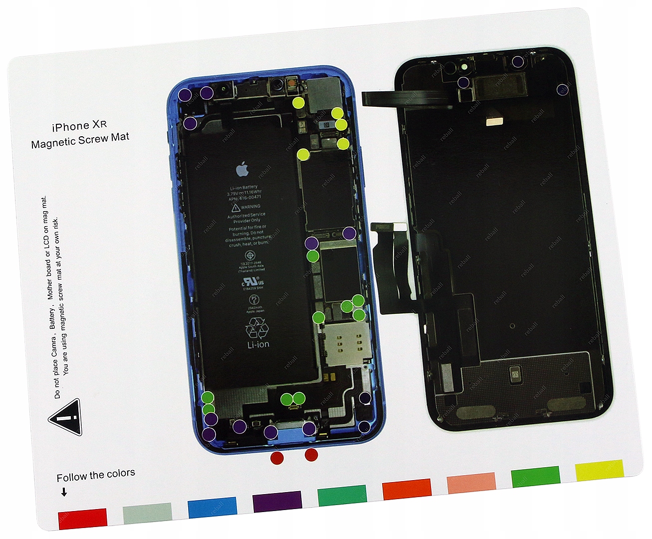 Mata stołowa YOUKILOON czarny 25 cm x 20 cm