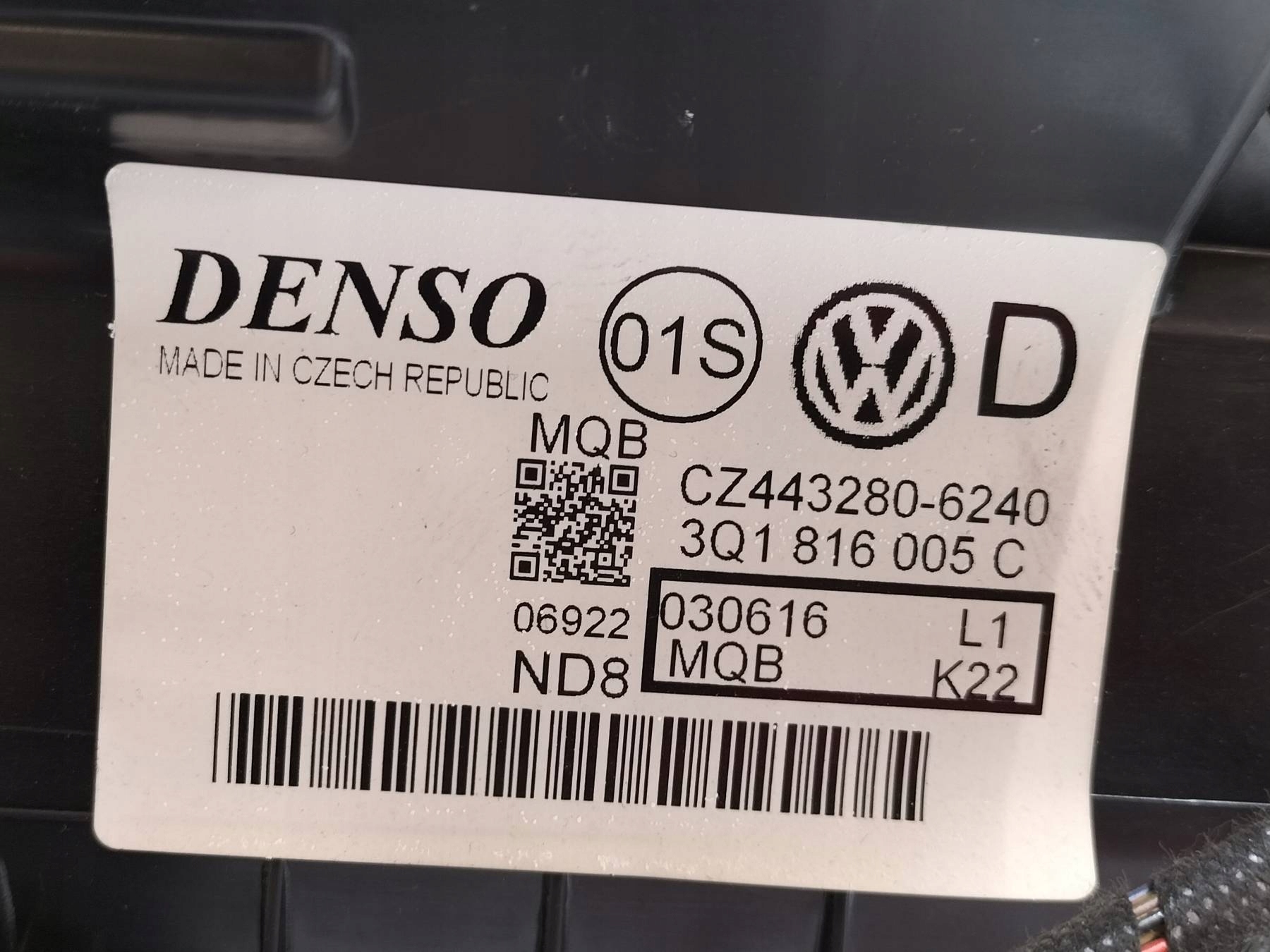 ohřívač 3Q1816005C VW Volkswagen Passat VIII (2014- ) B8