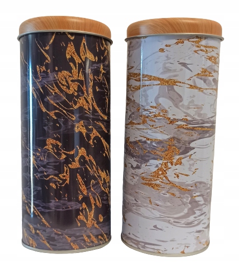 

Metalowa puszka na prod. sypkie 7,5x18 marmur