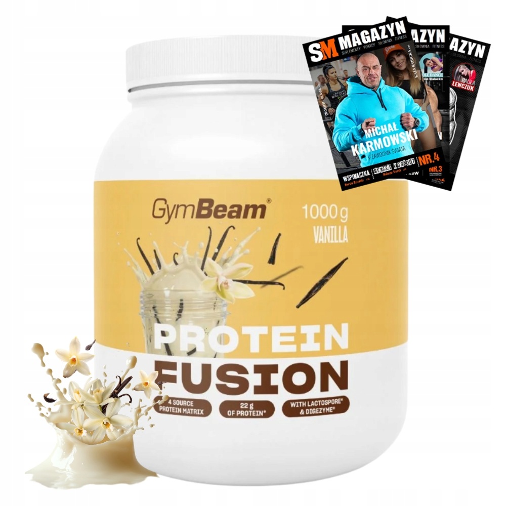 Gymbeam Protein Fusion 1000 g Proteinový Komplex Svalová Hmota Regenerace