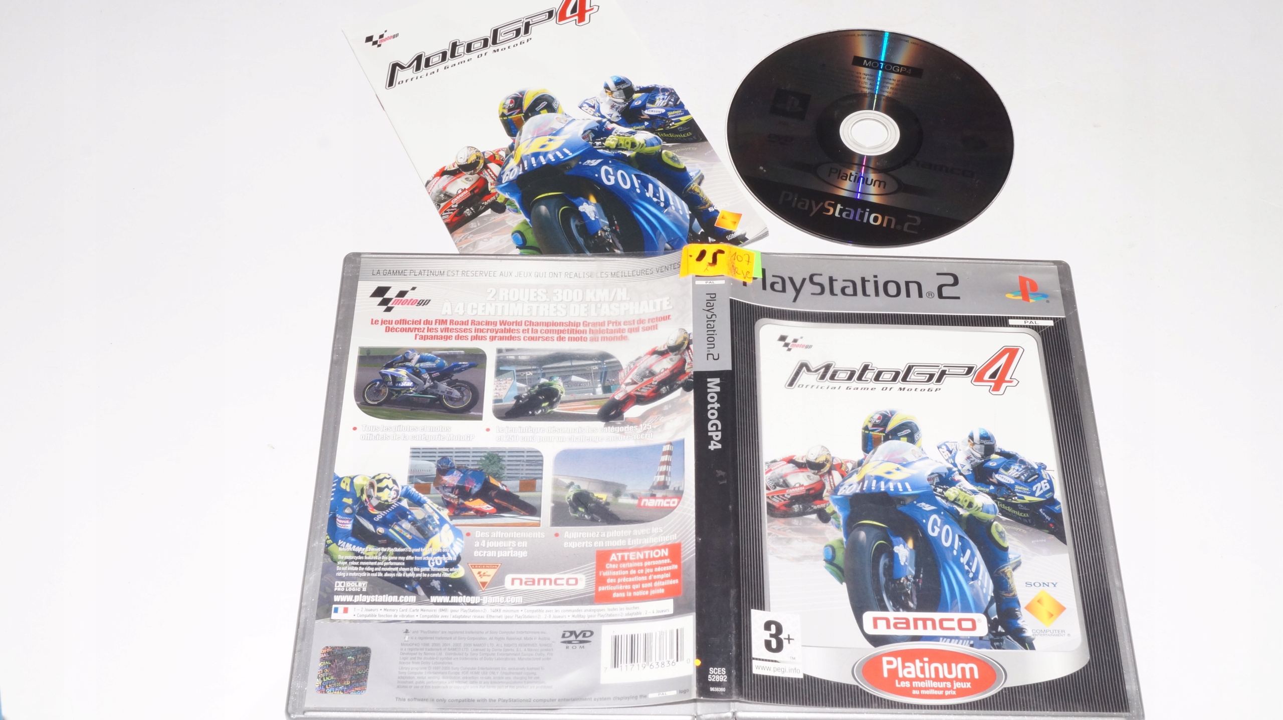 Gra MOTO GP 4 Sony PlayStation 2 (PS2) WYŚCIGI Tematyka wyścigi