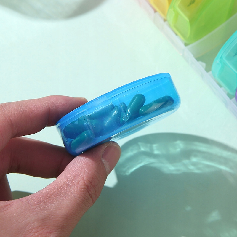 ORGANIZER TYGODNIOWY RANO WIECZÓR POJEMNIK ETUI NA LEKI SUPLEMENTY 7 DNI Wyrób medyczny nie