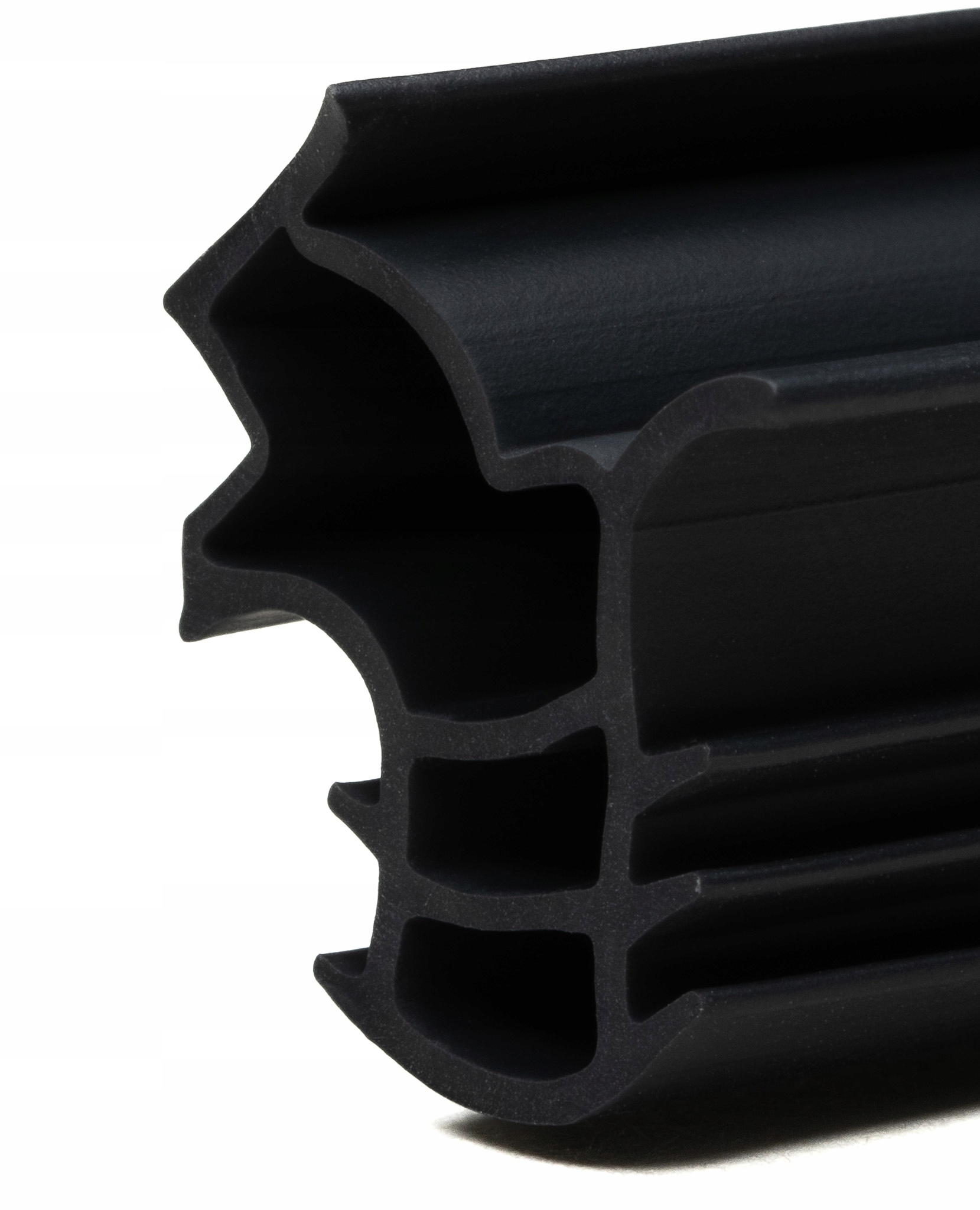 USZCZELKA DO DRZWI ZEWNĘTRZNYCH OŚCIEŻNICA METALOWA CZARNA GRUBA 1mb Długość 100 cm