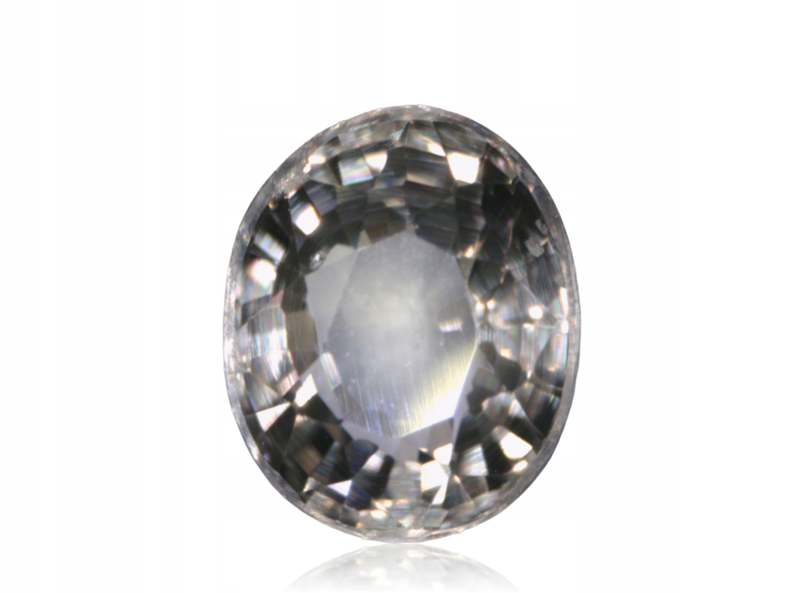 Přírodní Safír 0.33ct Šedý Ovál eCertifikát Wbd