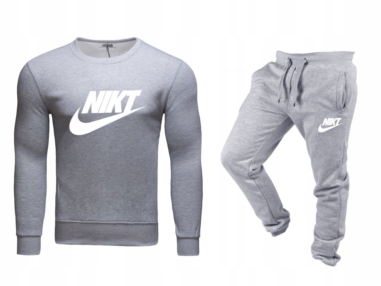 Tepláková Souprava Teplákovka Bez Kapuce Bez Kapuce, Nikdo Pohodlný, Sportovní, Šedá, Velikost XL