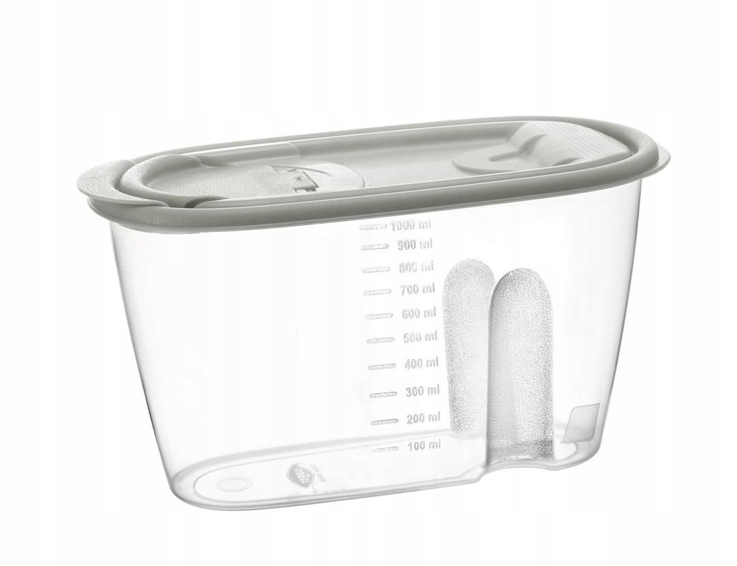 

Pojemnik dozownik do żywności Molly 1000 ml szary