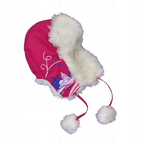 

Dla Dziewczynki Czapka Uszanka Z Futerkiem Zimowa