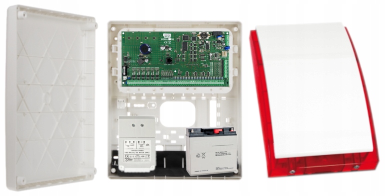 Zestaw Alarmowy Satel Integra 128 Akumulator Alarm Syrena