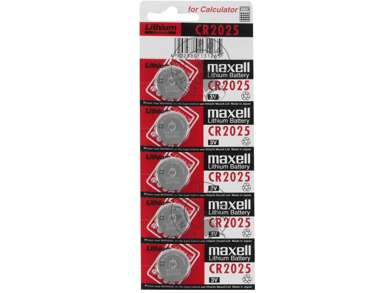 

5 x Bateria Litowa Maxell Cr 2025 made in Japan