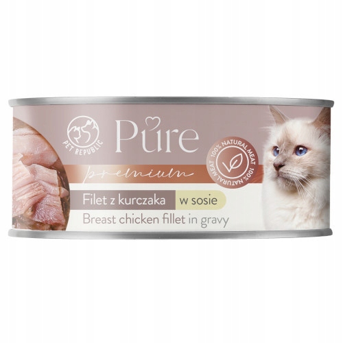 Levně 8X PetRepublic Pure filé v omáčce 80 g