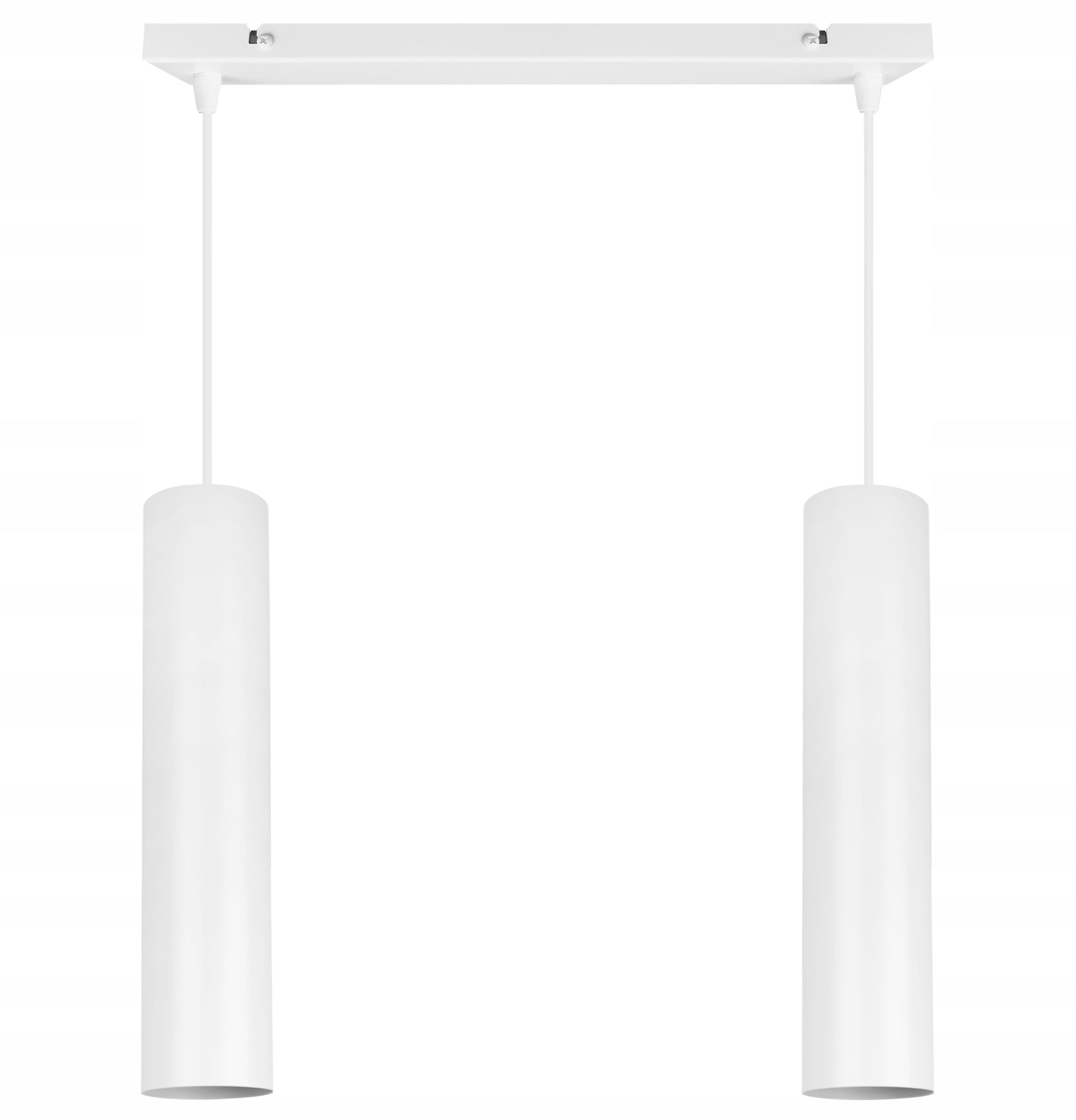 Lampa s širokou lištou podlhovastých tienidiel do kuchyne jedálne Tuba GU10