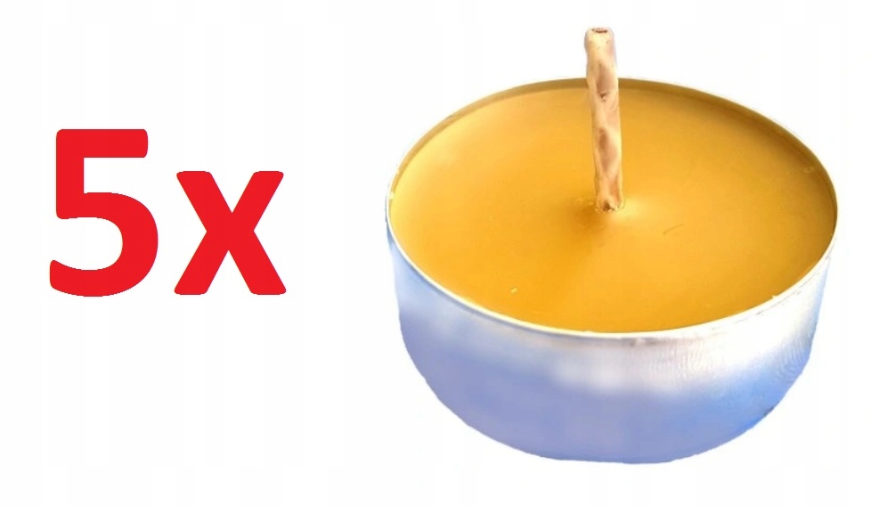 

5 Tealight z wosku pszczelego Pasieka Trzebiszewo
