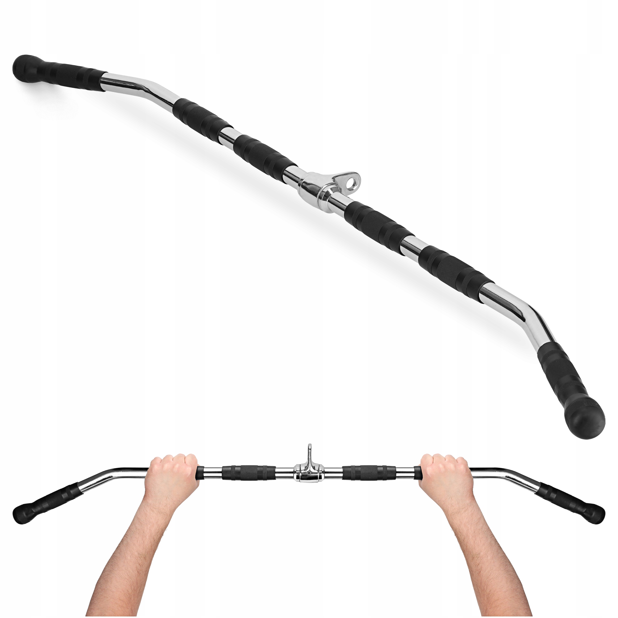 Hrazda S Dlouhou Rukojetí Pro Atlasový Vlek, Zakřivená Cvičení, Posilovna