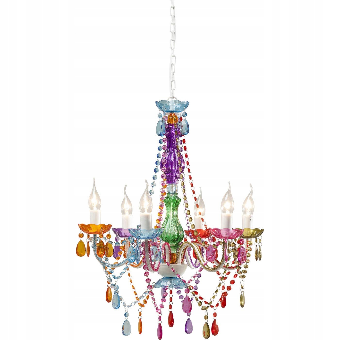 Dizajnové závesné svietidlo Kare Starlight Rainbow, priemer 55 cm