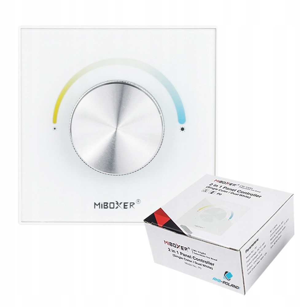 Led Stmívač Nástěnný Panel Páska Mono Cct 12V 24V Bílý P0 MiBOXER