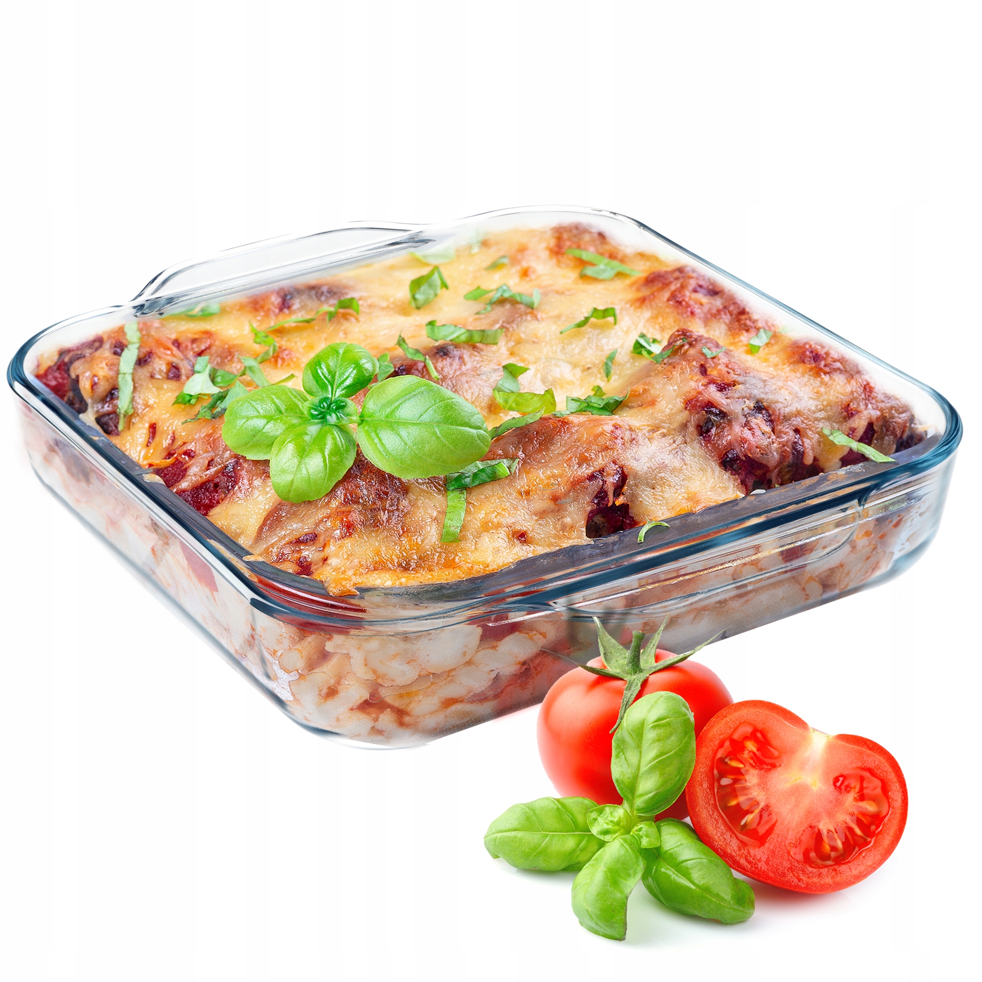 NACZYNIE ŻAROODPORNE KWADRATOWE 2,4L SZKLANE