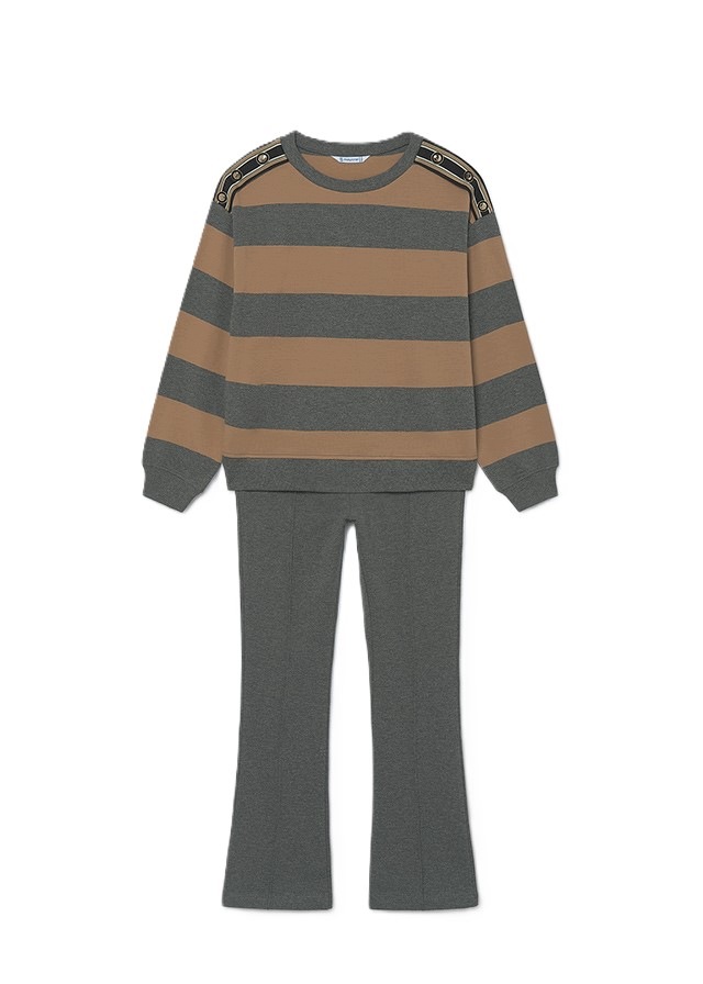 Komplet Mayoral 7533.19 dresowy bluza ze szwedami szary r. 140