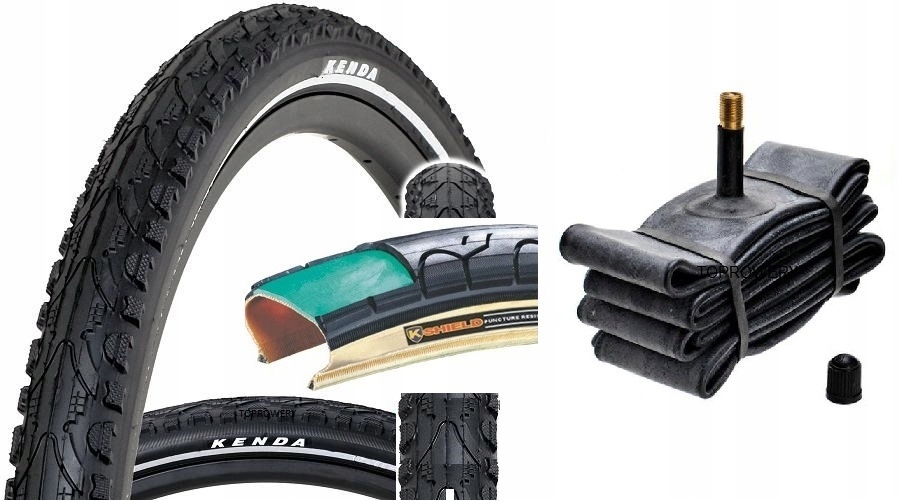 

Opona 26X1,95 K935 Antyprzebiciowa+reflex+dętka Av