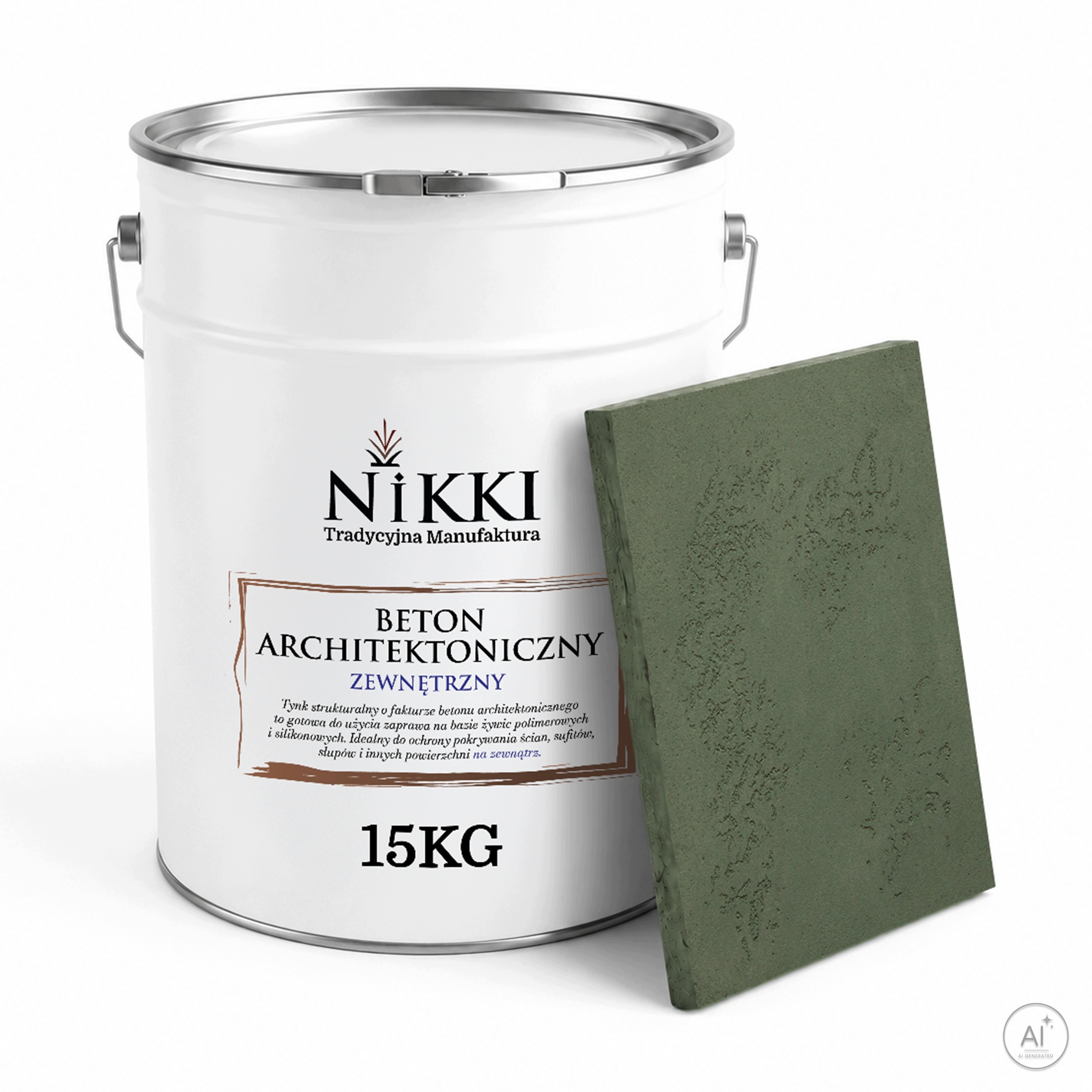 Fasádní omítka s architektonickou strukturou Betonu 15 kg Zelená tmavá